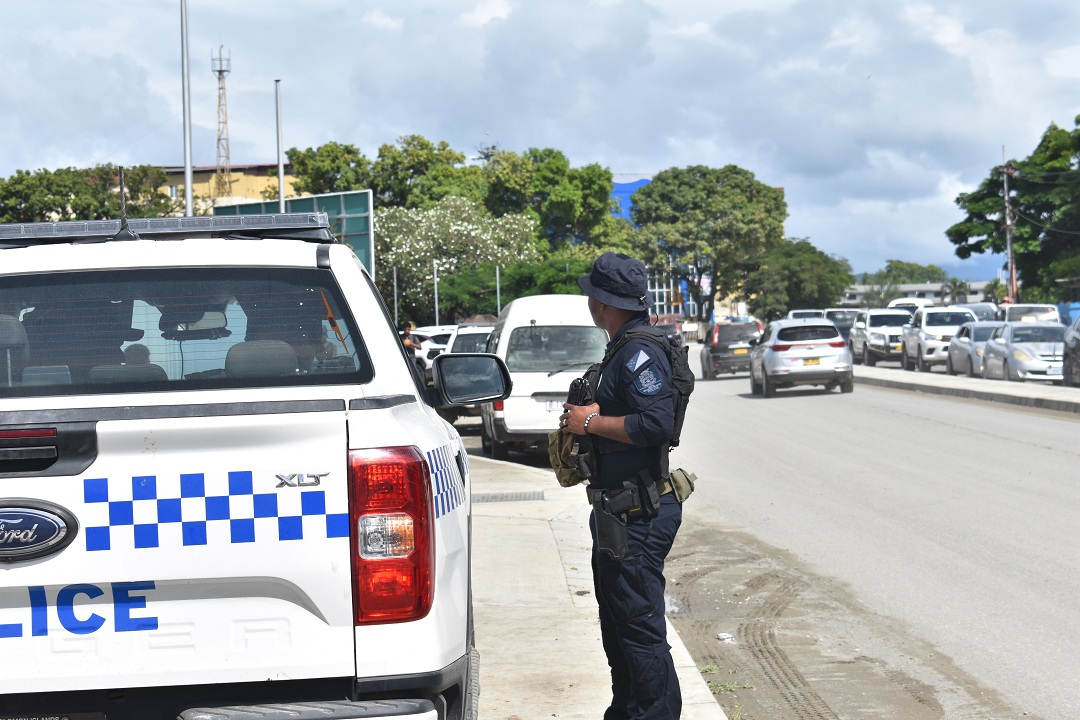Police provide a high-visibility police presence during the High Court ...